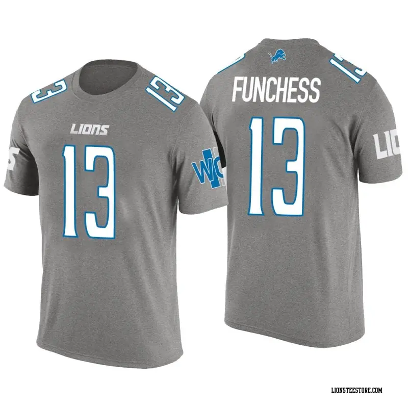 Youth Detroit Lions ＃13 Devin Funchess Gray Color Rush T-Shirt