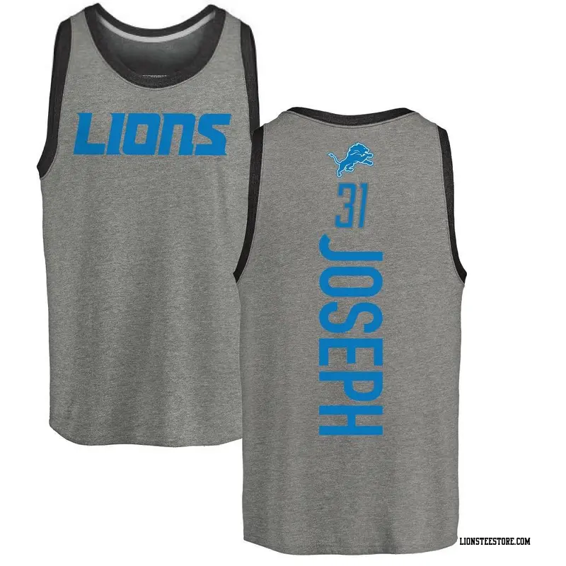 Youth Detroit Lions ＃31 Kerby Joseph Ash Backer Tank Top